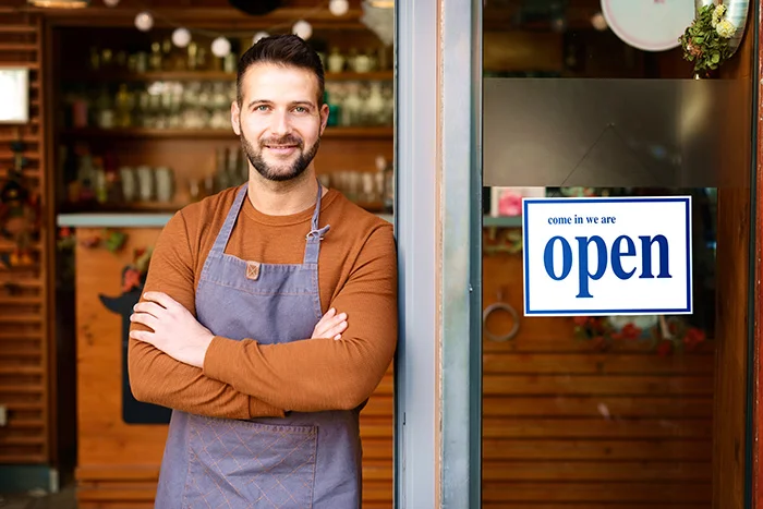 image of man with a small business